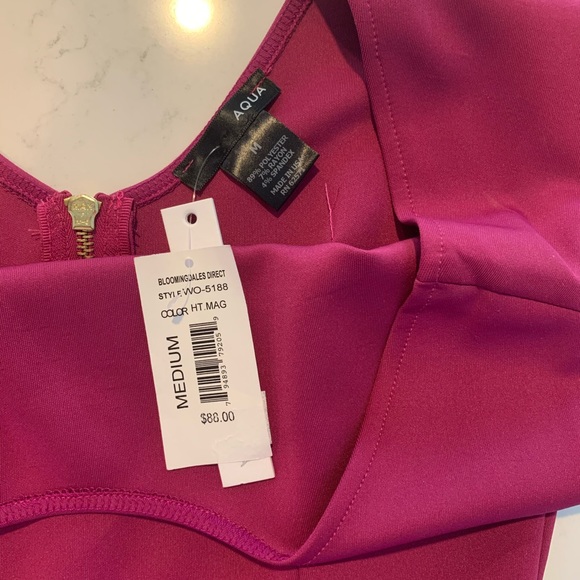 NWT Aqua Pink Mini Dress, Size M - Picture 4 of 7